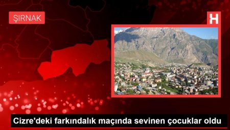 Cizre’deki farkındalık maçında sevinen çocuklar oldu